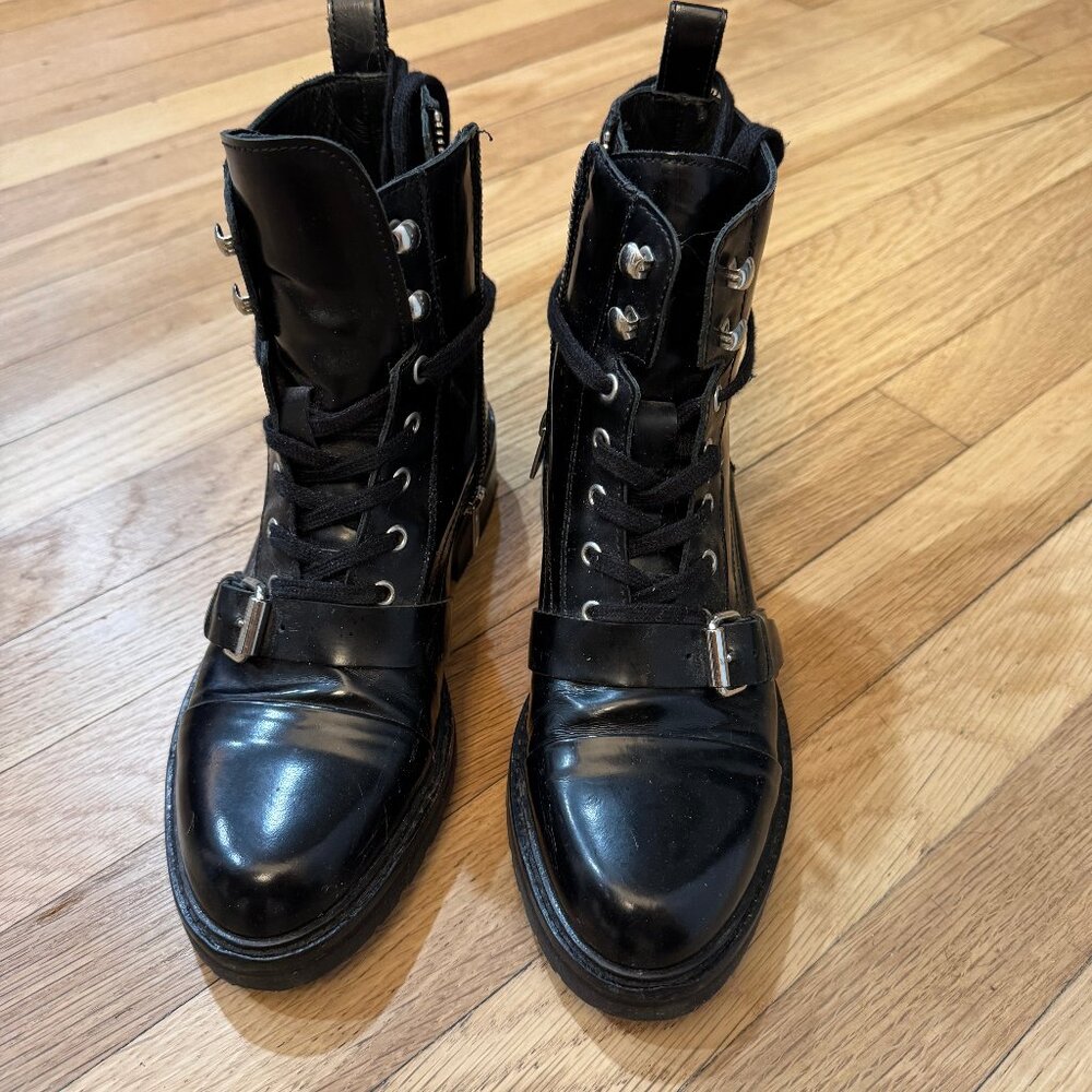 AllSaints Leather Combat Boot